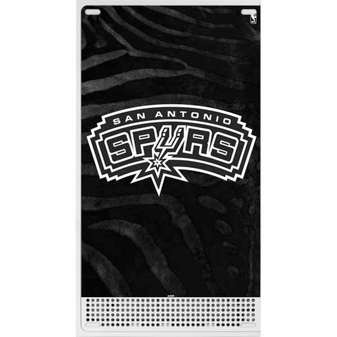 NBA San Antonio Spurs Black Animal Print Xbox Series S Console Skin